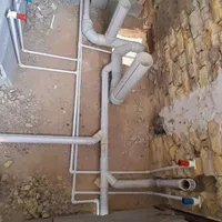 لوله کشی آب فاضلاب و نصب پمپ رآبگرمکن مخزن آب و ..