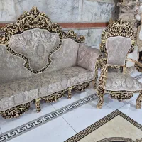 مبل سلطنتی ۹نفره تمام چوب راش طرح آذربایجان|مبلمان خانگی و میز عسلی|تبریز, |دیوار