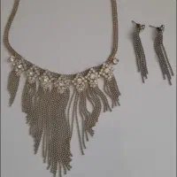 ست گردنبند. گوشواره استیل. رنگ ثابت. فقط ۱۰۰|بدلیجات|گلبهار, شهر جدید گلبهار|دیوار