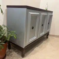 ست چوبی کنسول، میز تلویزیون و میز وسط