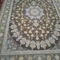 ۲ تخته فرش ۹ متری ۱۲۰۰ شانه گل برجسته طلا کوب