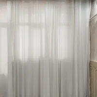 پرده سفید شاین دار