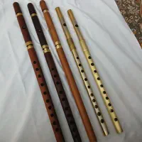 فلوت چوبی پلاستیکی برنجی
