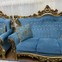 مبل هفت نفر با میز و جلو مبلی|مبلمان خانگی و میز عسلی|میبد, |دیوار