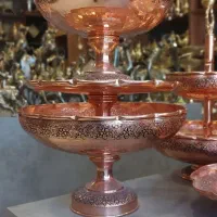 سرویس پذیرایی مسی همه مدل رنگ ثابت مس|ظروف سرو و پذیرایی|شاهرود, |دیوار