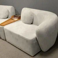 مبل ۴ نفره به همراه کنسول چوبی|مبلمان خانگی و میز عسلی|خمینیشهر, |دیوار