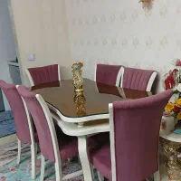 میز نهارخوری 6 نفره صدفی|میز و صندلی غذاخوری|قرچک, میرزائی جنوبی|دیوار