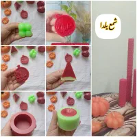 شمع پاییزی و گیفت شب یلدا کدو بلوط بابونه|صنایع دستی و سایر لوازم تزئینی|ساری, |دیوار