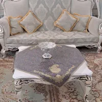 مبلمان کلاسیک ۹نفره بهمراه میز و عسلی چوبی|مبلمان خانگی و میز عسلی|شهرضا, |دیوار