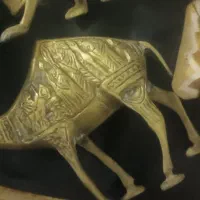 سه عدد مجسمه برنجی تو پر طرح هخامنش|مجسمه، تندیس، ماکت|رشت, منظریه|دیوار