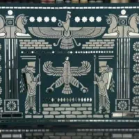 تابلو دکوراتیو لیپان آرت هخامنشی و طرح کوروش