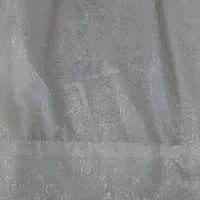 دو قواره پرده ساتن زیبا طرح ترنج رنگ سفید نباتی|پرده، رانر، رومیزی|ری, دیلمان|دیوار