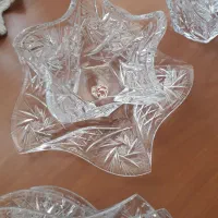 یک دست پیش دستی و یک دست آجیل خوری کریستال جی سی|ظروف سرو و پذیرایی|تهران, آسمان|دیوار