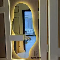 انواع آینه های قدی . بک لایت. دفرمه|آینه|قوچان, |دیوار