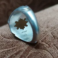 انگشتر دوقاب بخط محسن مهر