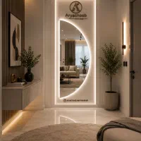 آینه نیم دایره بک لایت