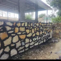 سنگکاری و دیوارچینی بلوک دور باغ|خدمات پیشه و مهارت|همدان, |دیوار