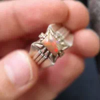 انگشتر زیبای اوپال تمام دستساز|جواهرات|اردبیل, |دیوار