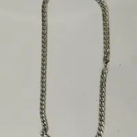 دستبند و گردنبند نقره‌ای مردونه