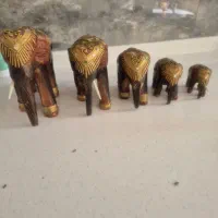 ۵عدد فیل کاملا چوب هندوستان