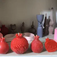 انواع شمع زینتی،یلدایی،انار، باکس گل،قلمی و روی آب|صنایع دستی و سایر لوازم تزئینی|شیراز, شهرک قمشه|دیوار