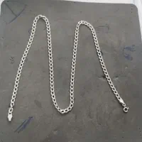 زنجیر گردنبند نقره ایتالیایی