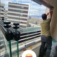 شیشه بالکنی تاشو و اسلایدینگ