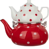 کتری قوری  روگازی رو اجاق طرح توپی