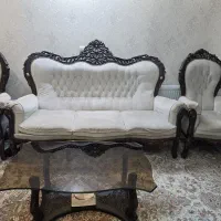مبل ۹ نفره چوب گردو|مبلمان خانگی و میز عسلی|اصفهان, ملک‌شهر|دیوار