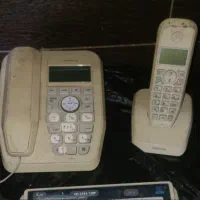 تلفن رو میزی و بیسیم آلکاتل کاملاً سالم و با کیفیت