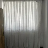 پرده حریر با زیر پرده ای