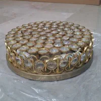 لوستر برند کریستال طلایی GOLDEN