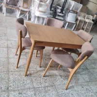 میز وصندلی غذاخوری مدل آوش صنایع چوبی معراج