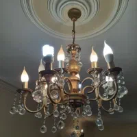 لوستر برنجی ۱۲ شاخه