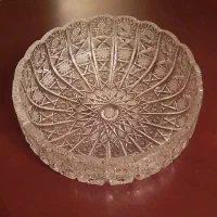 کاسه بزرگ کریستال خورشیدی اصل چک  زیبا وخوش تراش