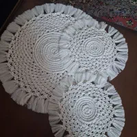 رومیزی مکرومه