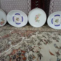 دیس ملامین و یک دست بشقاب میوه خوری چینی قدیمی