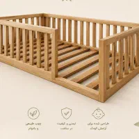 تخت منتسوری و کلبه‌ای کودک