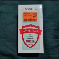 Honor X6c 6/128 مشکی، در حد نو، گارانتی‌دار.