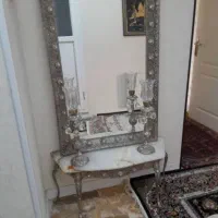آینه و شمعدان برنز