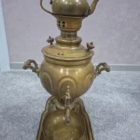 سماور زغالی روسی اصل مسی دارای مهر کارخانه روسی