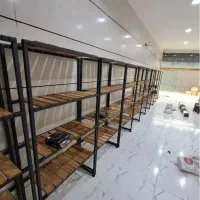 قفسه شلف چوبی