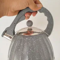 کتری استیل سوتی ۳ لیتری هوکانی با پوشش گرانیتی|قوری، کتری، قهوه‌ساز دستی|رفسنجان, |دیوار