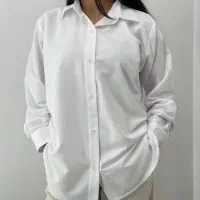 شومیز سفید یقه مردانه کیفیت بی نظیر