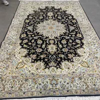 فرش دستباف (بساک)تک۶ متری تقدیسی کاشان کرک ابریشم|فرش|مشکین‌دشت, |دیوار