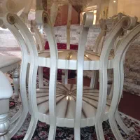 باسلام‌میزغذاخوری‌۸نفره‌به‌دلیل‌کمبودبودجه‌|میز و صندلی غذاخوری|گنبد کاووس, |دیوار