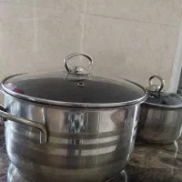 سرویس قابلمه استیل ده تیکه|ظروف پخت‌وپز|تهران, صفا|دیوار