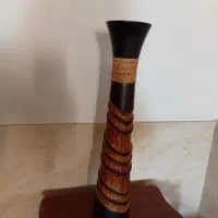 گلدان چوبی جنس چوب بامبو