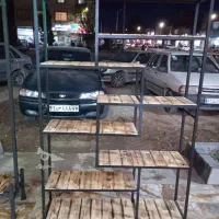 قفسه رگالی طبقه دار مربعی ویترین قفسه