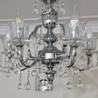 لوستر کریستال استیل خارجی|لوستر و چراغ آویز|کرج, بنیاد|دیوار